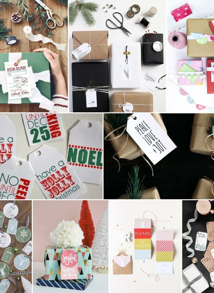 25 Free Printable Christmas Gift Tags