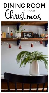 #christmas #diningroom #homedecor #christmasdecorations | christmas decorations | christmas in the dining room | decorate for christmas | dining room decor | dining room table | diy christmas decorations | decorating ideas | decorating for christmas