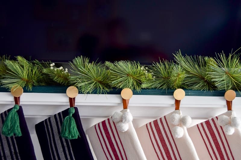 Get ready for Christmas with this DIY stocking holder. This easy to do project is sure to get you in the Christmas spirit