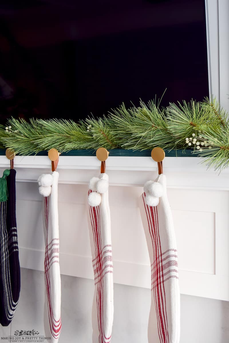 diy modern christmas stocking holder35 Making Joy and Pretty Things