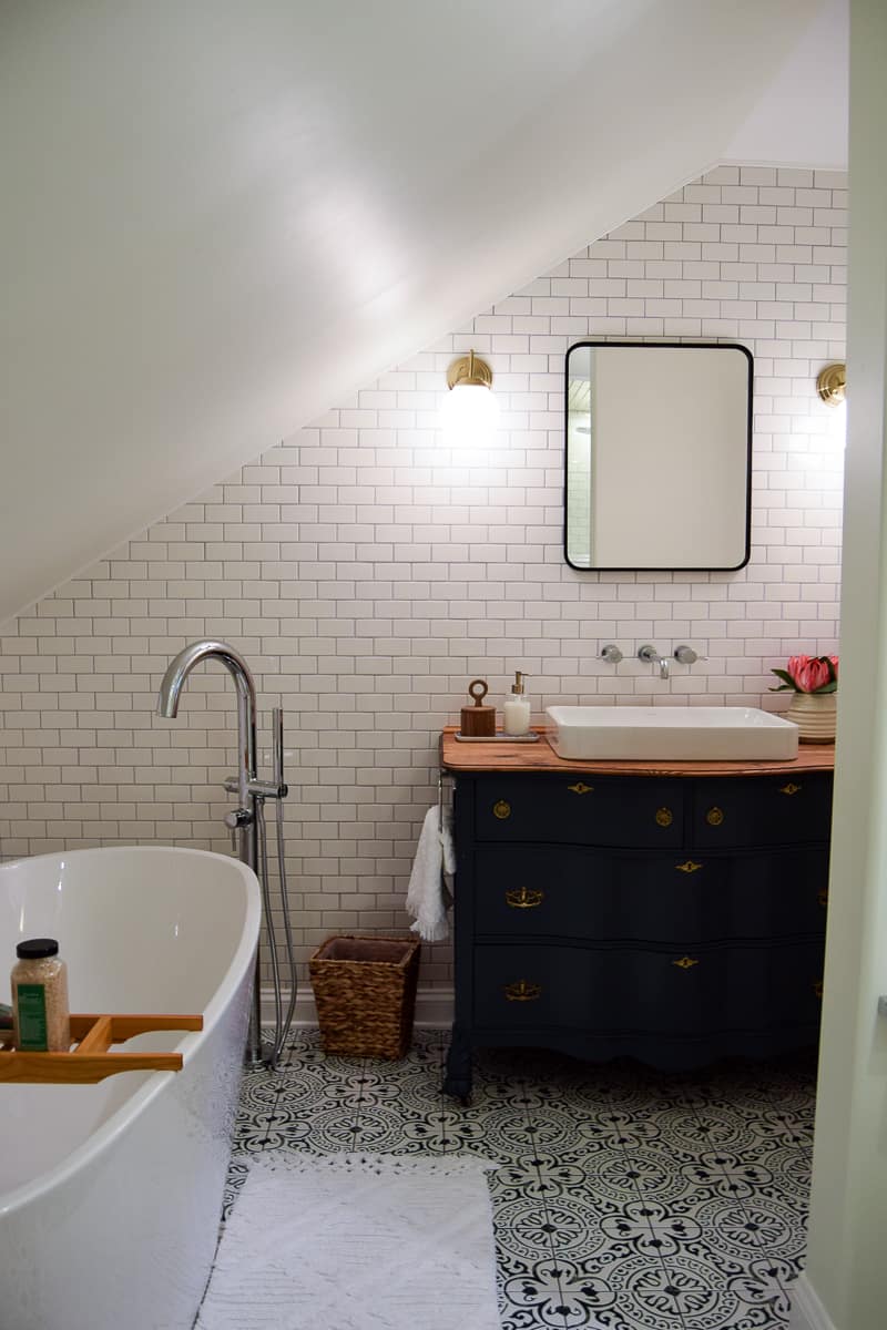 Vintage Modern Bathroom - Making Joy and Pretty Things