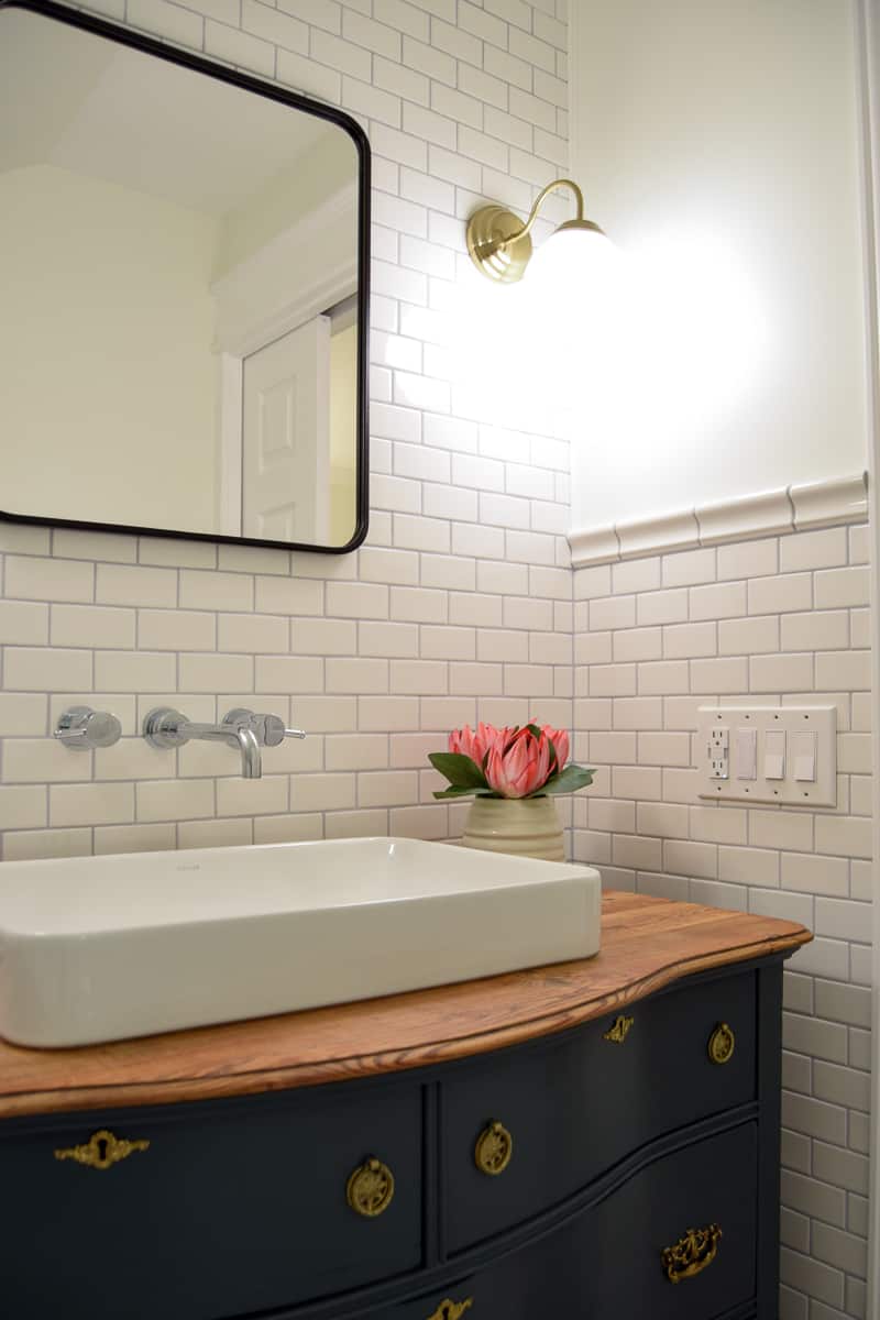 Vintage Modern Bathroom Making Joy and Pretty Things