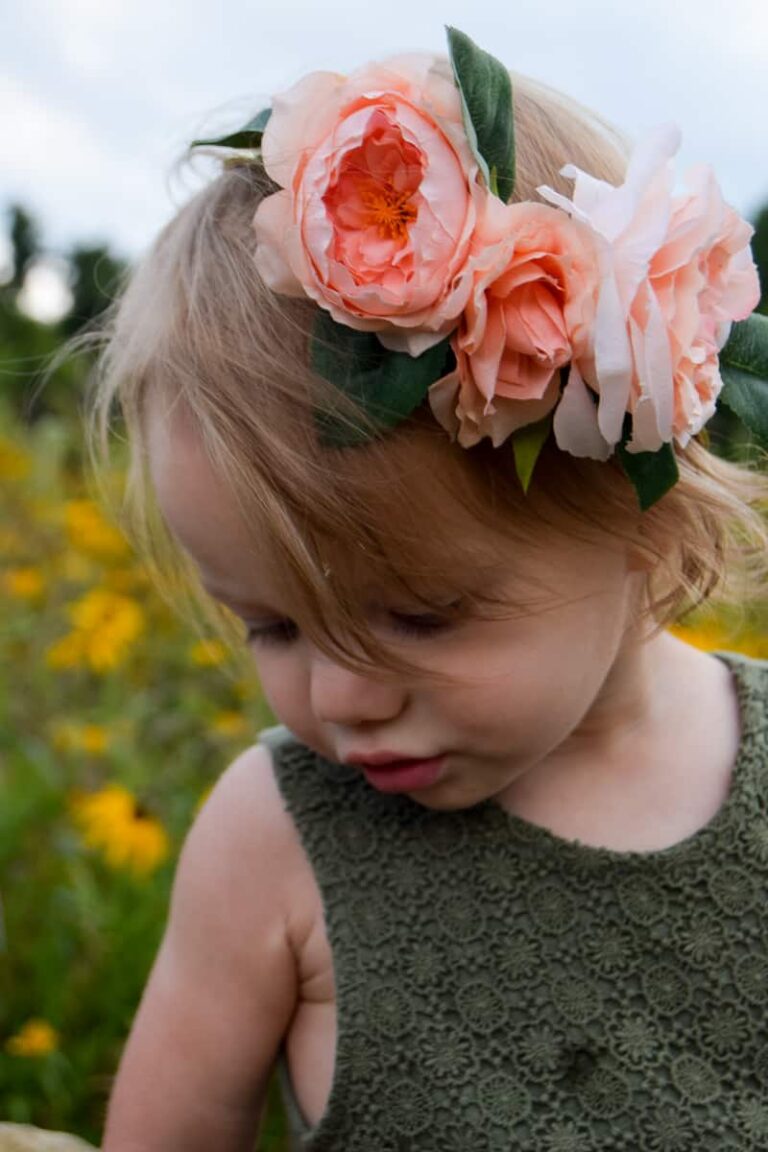 DIY Flower Crown and Evie Photoshoot