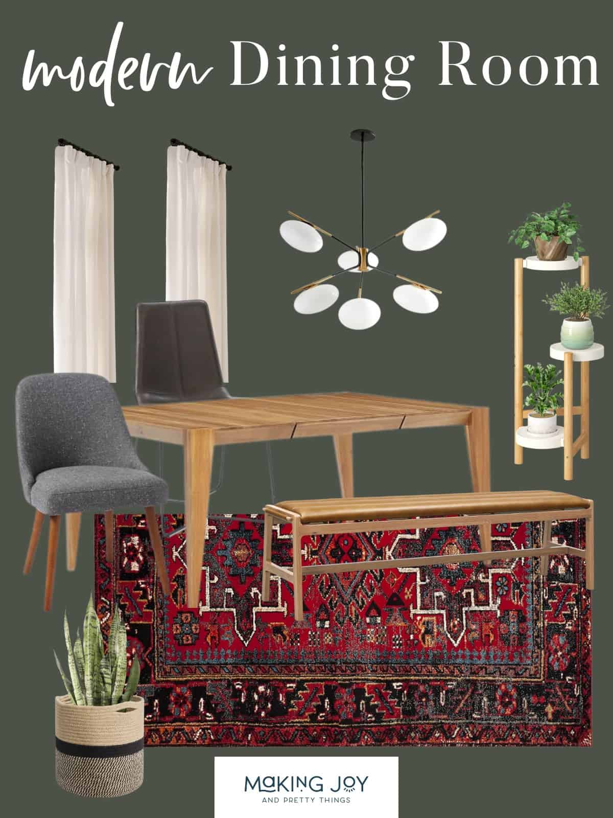 Dining Room Mood Board | Making Joy & Pretty Things