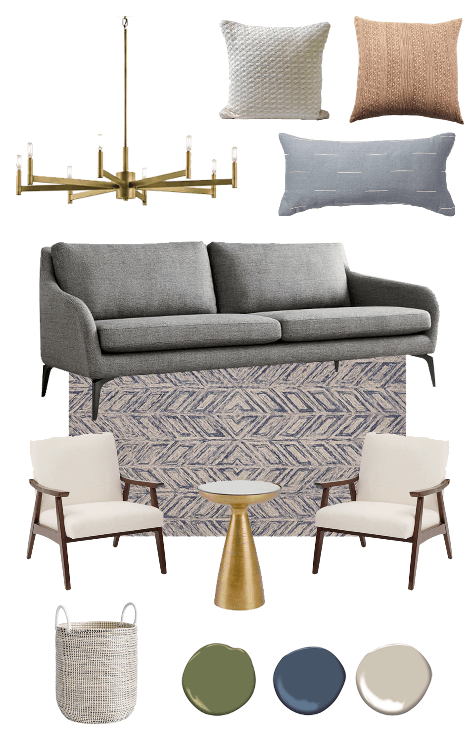 mid century modern | living room | mid century modern living room | living rooms ideas | mood board | living room design