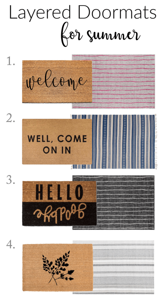 Layered Doormats for Summer - Crazy Wonderful