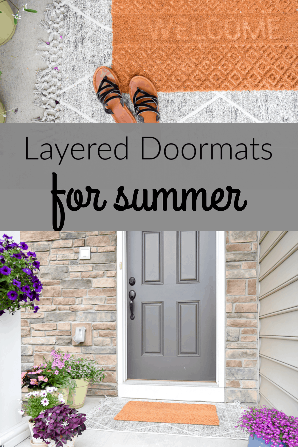 Layered Doormats for Summer Front Porch for Summer (1) - Making Joy and