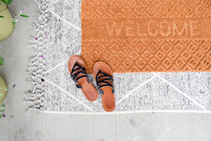 Our Layered Doormats for Summer {Front Porch for Summer!} Making Joy