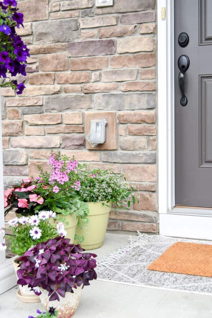 Layered Front Door Mats - Transitional - Porch