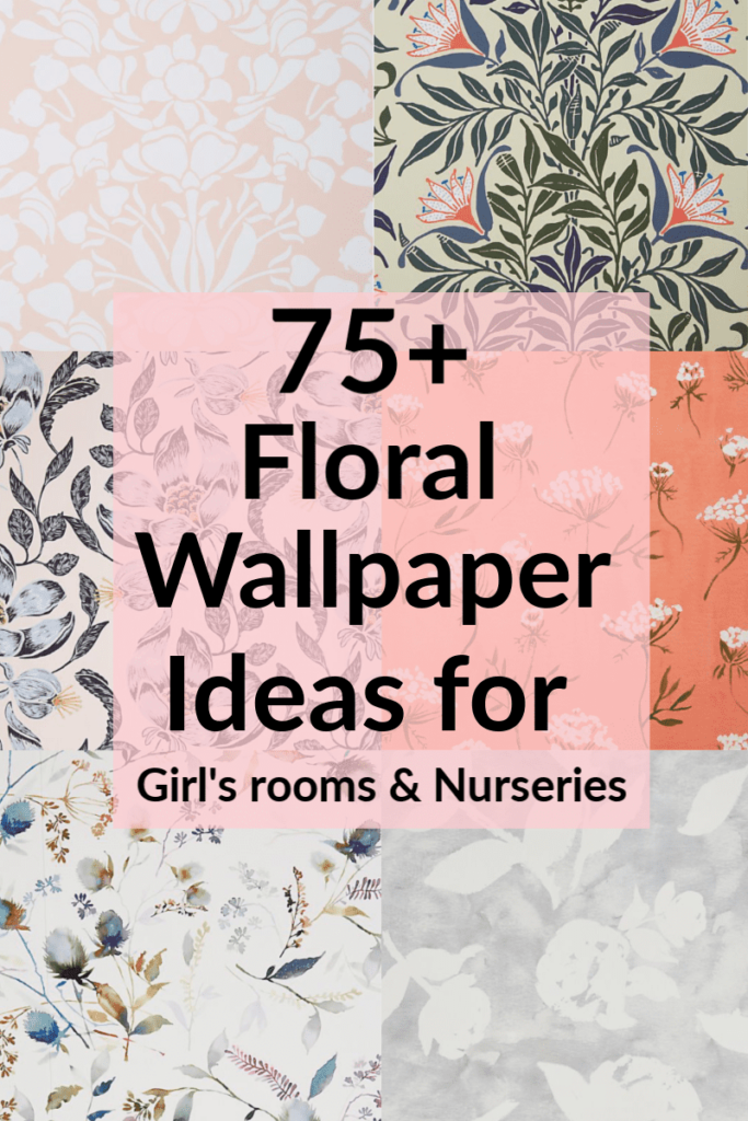 If you're looking for inspiration and ideas for your little girl's bedroom or nursery, check out these floral wallpaper ideas! 