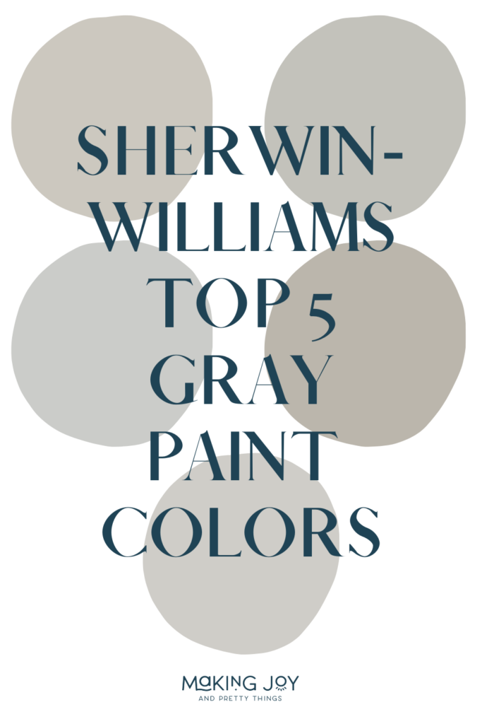 Most Popular Sherwin-Williams Paint Colors - Top 5 Gray Paint Colors