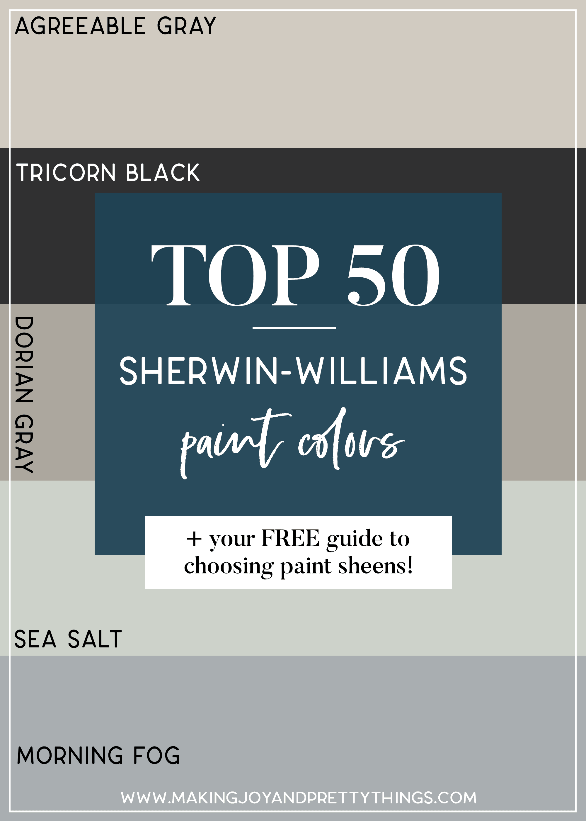Best Selling SherwinWilliams Paint Colors Making Joy and Pretty Things