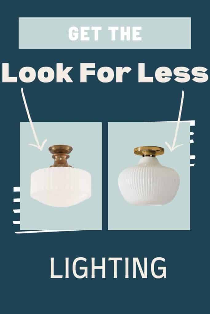 It’s time to get the look for less home decor! Looking for budget friendly lighting that doesn’t break the bank but is still beautiful? So if you’re looking for lighting ideas like a floor lamp, chandelier, pendant light, or sconce but want to not spend a fortune, this is for you. Home decor and interior decorating doesn’t have to be so expensive. It’s time to save on home decor and lighting ideas for your home and for your renovation. #lighting #lookforless #homedecor #interiordecorating