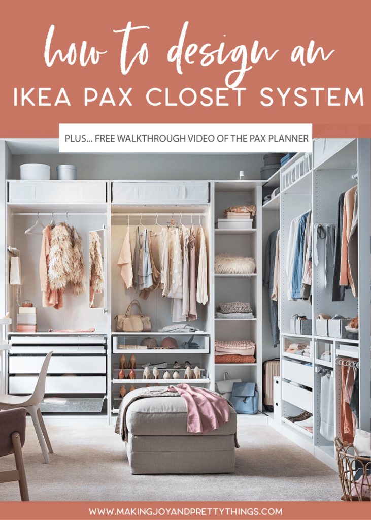 Today I’m sharing all about the IKEA Pax Wardrobes! I’m going to show you how to use the IKEA Pax Planner (aka how to customize IKEA Pax) including a free video walkthrough of the process. The IKEA Pax system is a beautiful budget-friendly alternative to a custom closet. I’m sharing all my tips and tricks for customizing your IKEA Pax Closet, designing your IKEA Pax system, and how to use IKEA Pax Planner. #ikea #pax #paxcloset #ikeapax #paxplanner