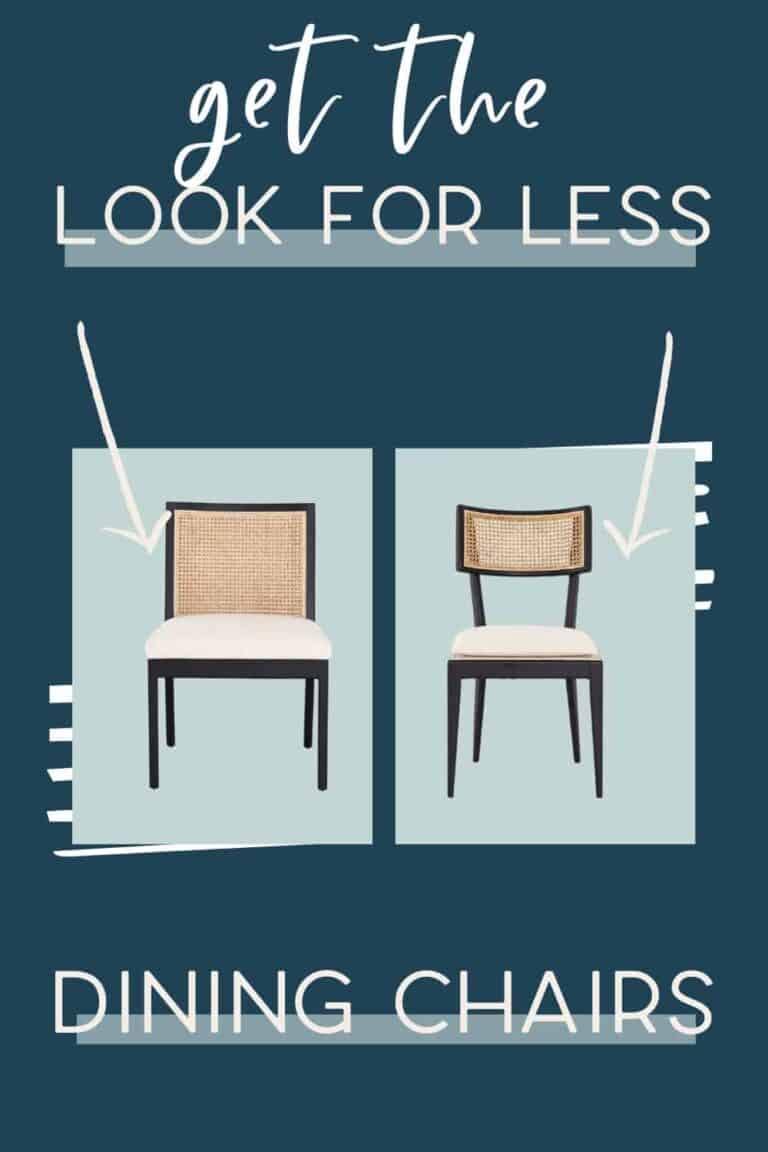 It's the fourth edition of get the look for less and today I'm sharing look for less dining chairs! You can have a beautiful stylish home without breaking the bank! Get the same luxurious and expensive looking dining chairs at a budget friendly price. These dining chairs would be perfect in your dining room. You don’t have to break the bank to have a beautiful home. If you’re looking for dining room ideas or dining room design, this is for you! #diningroom #diningchairs #diningroomchairs