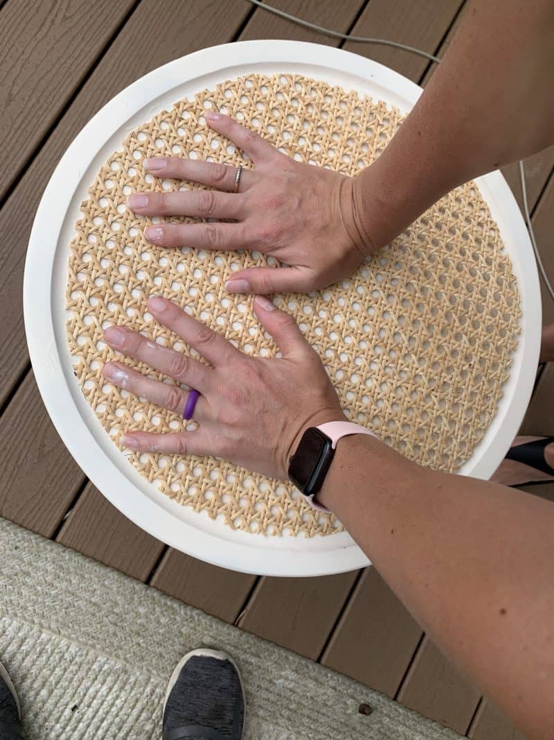 DIY Cane bing Nightstand Making Joy and Pretty Things