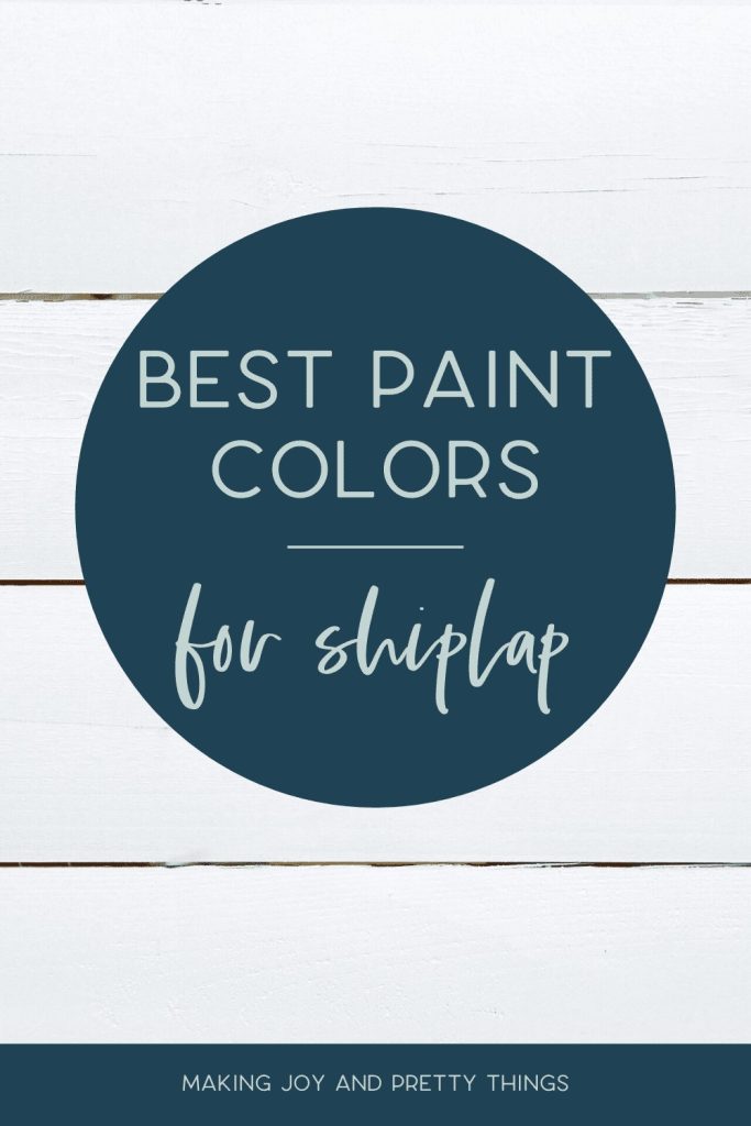So you installed your shiplap wall or shiplap ceiling but what color do you paint it? My favorite paint color for shiplap walls is Alabaster by Sherwin-Williams. It’s the color we painted our DIY shiplap wall in our daughter’s nursery and we loved it. Read the post to see my 2 other favorite paint colors for shiplap whether you are farmhouse style or more modern. Plus, I’m sharing 9 additional colors you may not have thought of! #shiplap #paint #diyshiplap