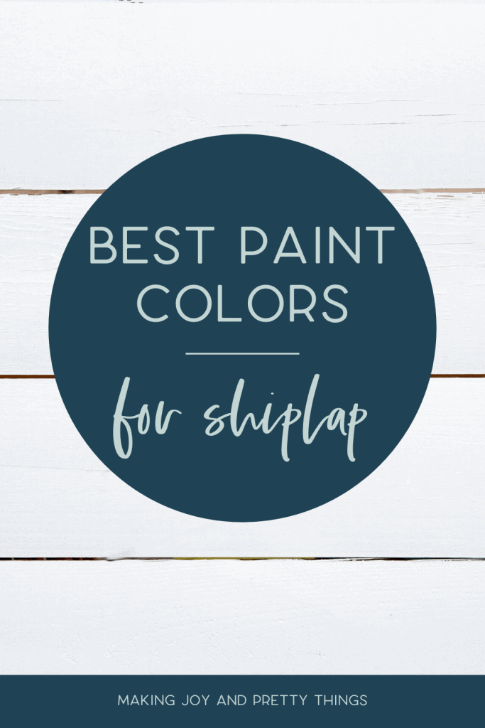 So you installed your shiplap wall or shiplap ceiling but what color do you paint it? My favorite paint color for shiplap walls is Alabaster by Sherwin-Williams. It’s the color we painted our DIY shiplap wall in our daughter’s nursery and we loved it. Read the post to see my 2 other favorite paint colors for shiplap whether you are farmhouse style or more modern. Plus, I’m sharing 9 additional colors you may not have thought of! #shiplap #paint #diyshiplap