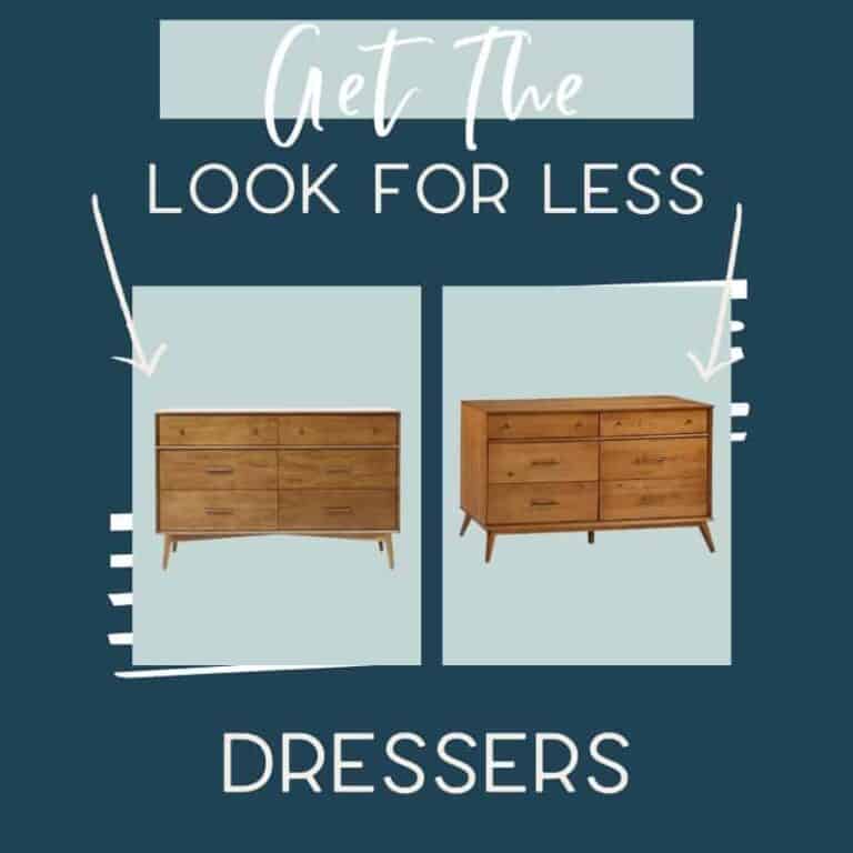 It's time for another edition of get the look for less and today I'm sharing look for less console dressers! You can have a beautiful stylish home without breaking the bank! Find a beautiful bedroom dresser at a budget friendly price. These dressers would be perfect in your master bedroom or guest bedroom. You don’t have to break the bank to have a beautiful home. If you’re looking for bedroom ideas, this is for you! #dressers #bedroom #masterbedroom