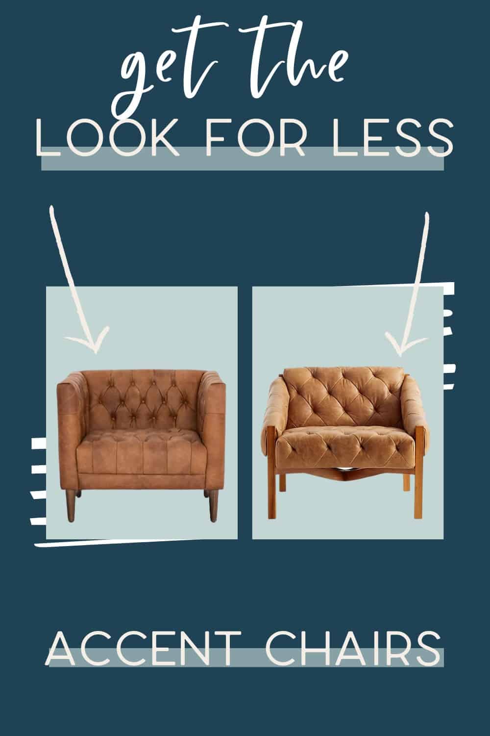 It's time for another edition of get the look for less and today I'm sharing look for less accent chairs! You can have a beautiful stylish home without breaking the bank! Get the same luxurious and expensive looking living room accent chairs at a budget friendly price. These accent chairs would be perfect in your living room or bedroom. You don’t have to break the bank to have a beautiful home. If you’re looking for living room ideas or bedroom design, this is for you! #accentchairs #livingroom #bedroom #chairs