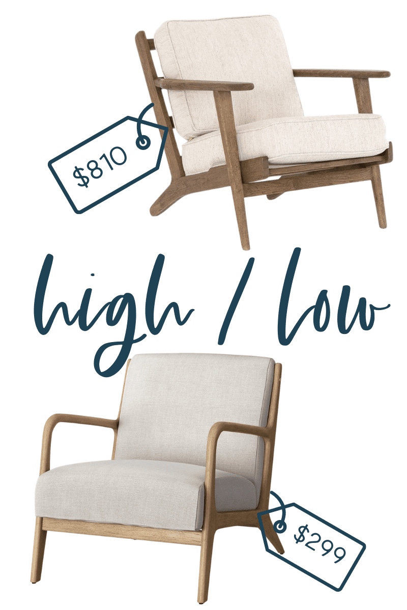 It's time for another edition of get the look for less and today I'm sharing look for less accent chairs! You can have a beautiful stylish home without breaking the bank! Get the same luxurious and expensive looking living room accent chairs at a budget friendly price. These accent chairs would be perfect in your living room or bedroom. You don’t have to break the bank to have a beautiful home. If you’re looking for living room ideas or bedroom design, this is for you! #accentchairs #livingroom #bedroom #chairs