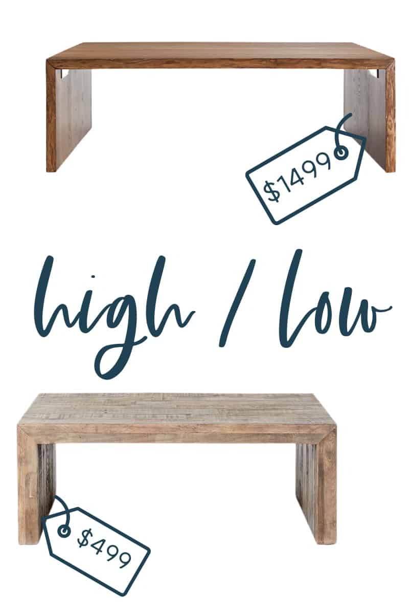 It's time for another edition of get the look for less and today I'm sharing look for less coffee tables! You can have a beautiful stylish home without breaking the bank! Get the same luxurious and expensive looking living room coffee tables at a budget friendly price. These coffee tables would be perfect in your living room. You don’t have to break the bank to have a beautiful home. If you’re looking for living room ideas, this is for you! #coffeetables #livingroom #accenttables