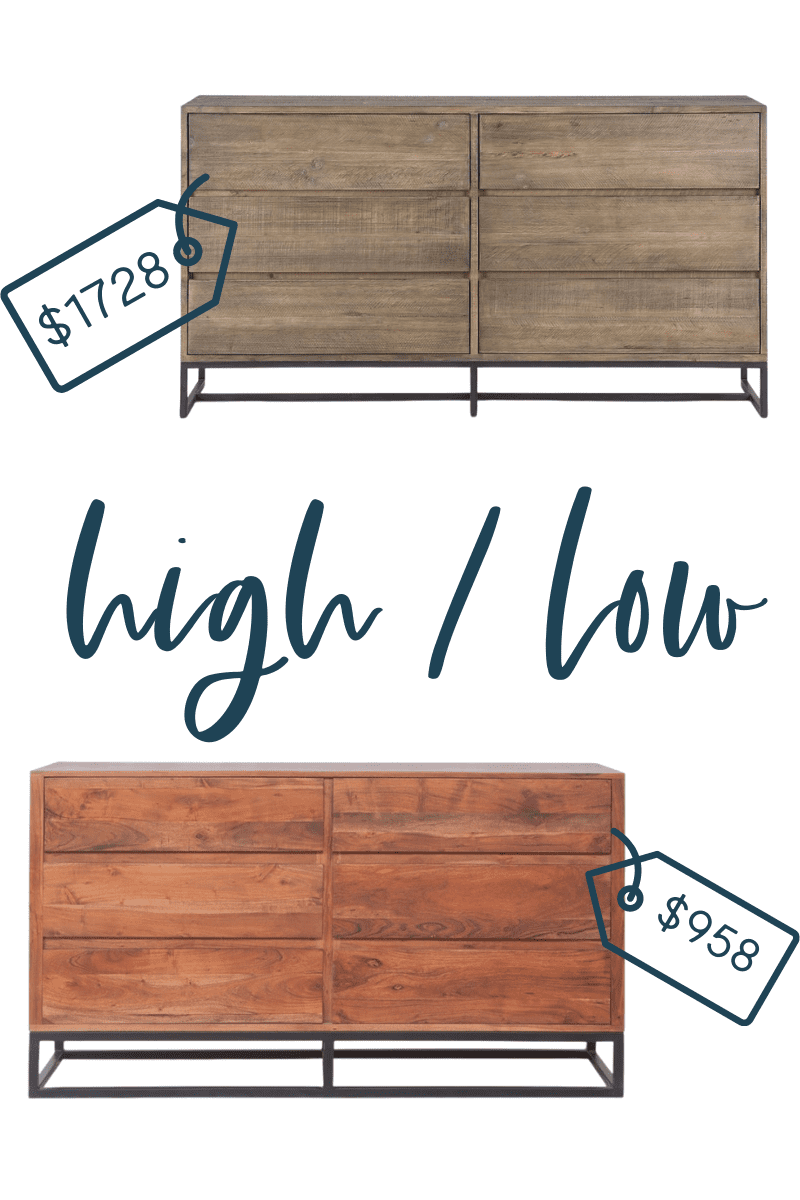 It's time for another edition of get the look for less and today I'm sharing look for less console dressers! You can have a beautiful stylish home without breaking the bank! Find a beautiful bedroom dresser at a budget friendly price. These dressers would be perfect in your master bedroom or guest bedroom. You don’t have to break the bank to have a beautiful home. If you’re looking for bedroom ideas, this is for you! #dressers #bedroom #masterbedroom