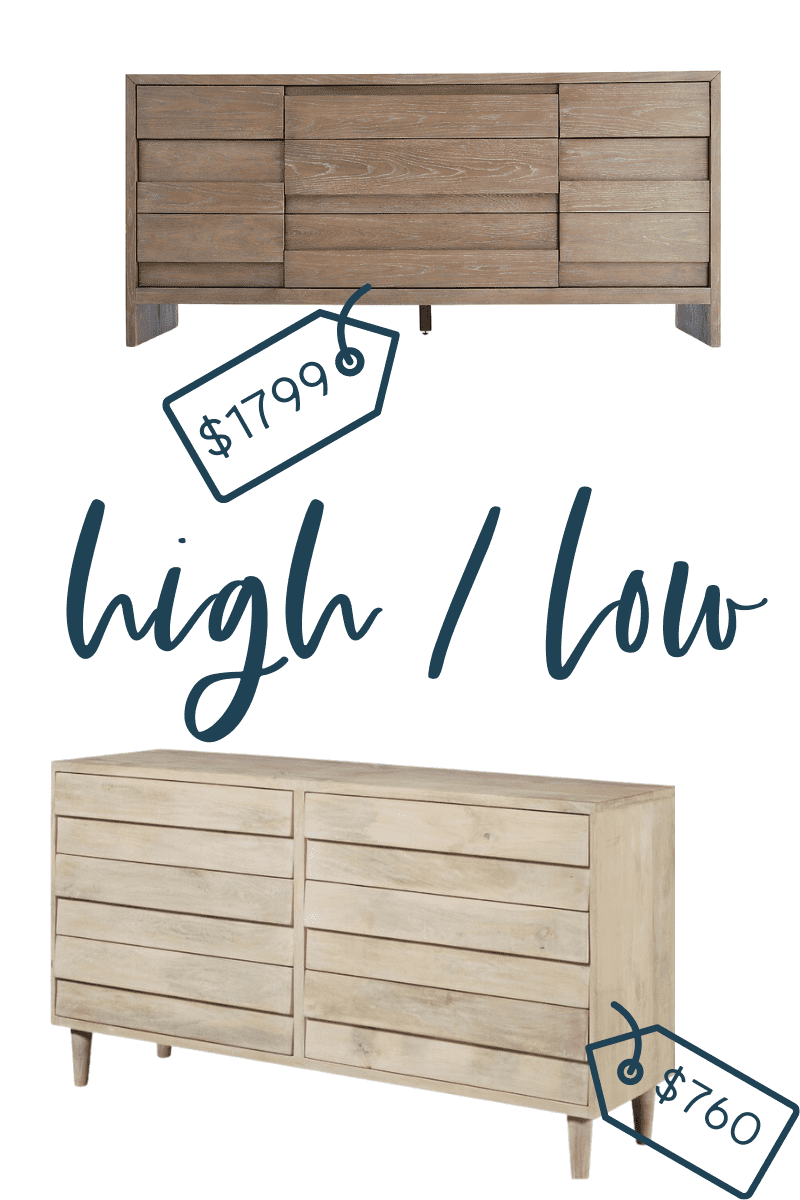 It's time for another edition of get the look for less and today I'm sharing look for less console dressers! You can have a beautiful stylish home without breaking the bank! Find a beautiful bedroom dresser at a budget friendly price. These dressers would be perfect in your master bedroom or guest bedroom. You don’t have to break the bank to have a beautiful home. If you’re looking for bedroom ideas, this is for you! #dressers #bedroom #masterbedroom
