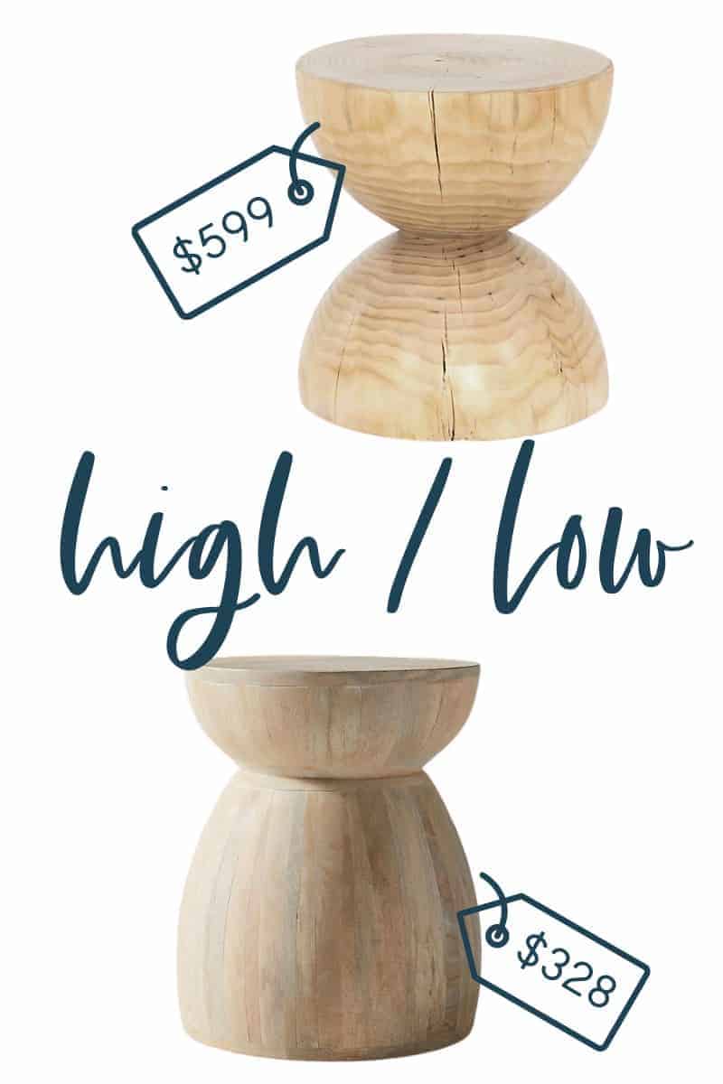 It's the fifth edition of get the look for less and today I'm sharing look for less end tables! You can have a beautiful stylish home without breaking the bank!  Get the same luxurious and expensive looking end tables at a budget friendly price.  These end tables would be perfect in your living room or bedroom.  You don’t have to break the bank to have a beautiful home.  If you’re looking for living room ideas or  bedroom design, this is for you!  #endtables #livingroom #bedroom