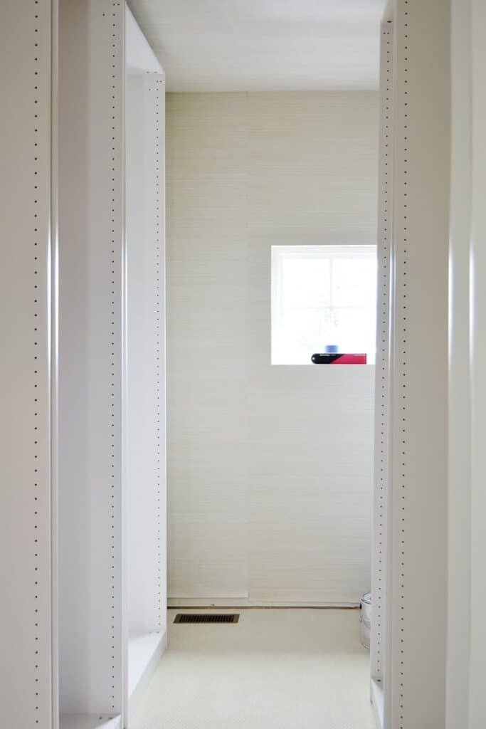 Install IKEA Pax wardrobes in the closet