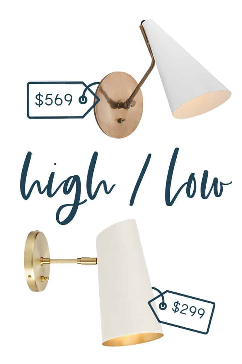 It's time for another edition of get the look for less and today I'm sharing look for less sconces! You can have a beautiful stylish home without breaking the bank!  Find a beautiful sconce at a budget friendly price.  These sconces would be perfect in your hallway or entryway.  You don’t have to break the bank to have a beautiful home.  Find bedroom sconces, bathroom sconces, and hallway sconces.  If you’re looking for light ideas, this is for you!  #sconce #lights #lighting #sconces