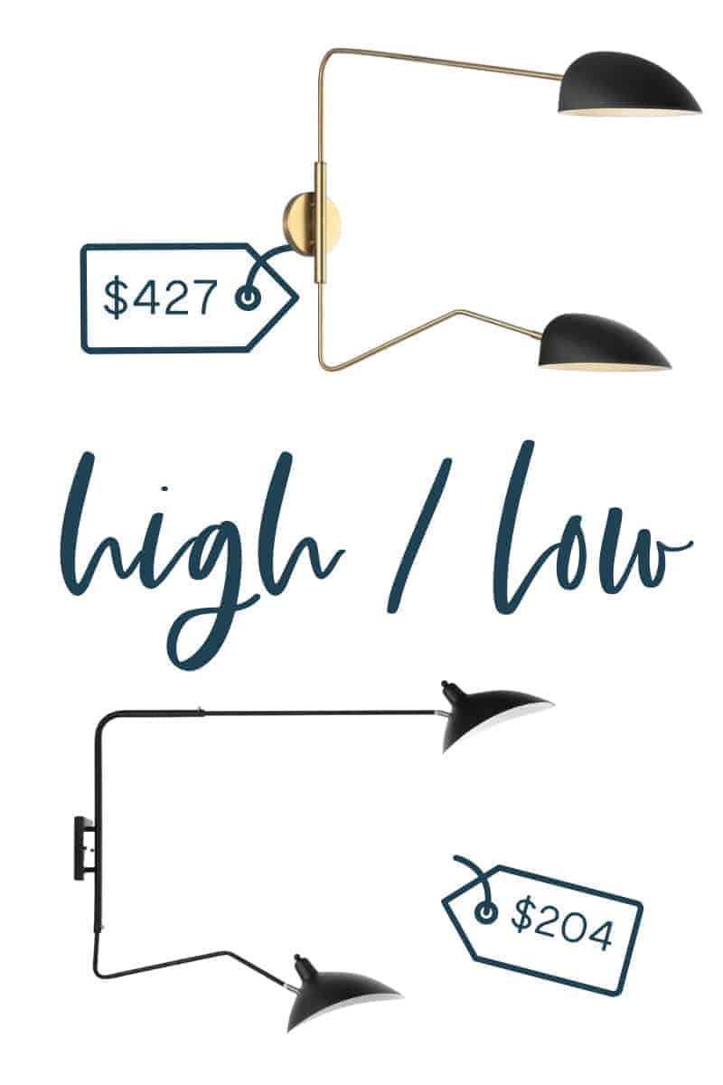 It's time for another edition of get the look for less and today I'm sharing look for less sconces! You can have a beautiful stylish home without breaking the bank!  Find a beautiful sconce at a budget friendly price.  These sconces would be perfect in your hallway or entryway.  You don’t have to break the bank to have a beautiful home.  Find bedroom sconces, bathroom sconces, and hallway sconces.  If you’re looking for light ideas, this is for you!  #sconce #lights #lighting #sconces