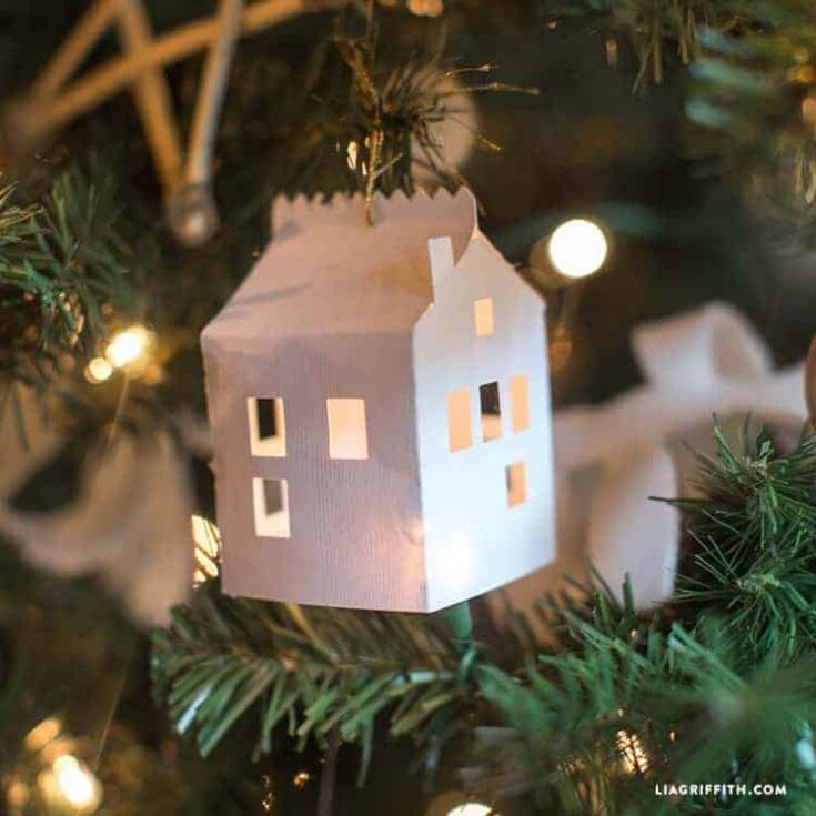 Image for DIY Paper House Christmas Ornament