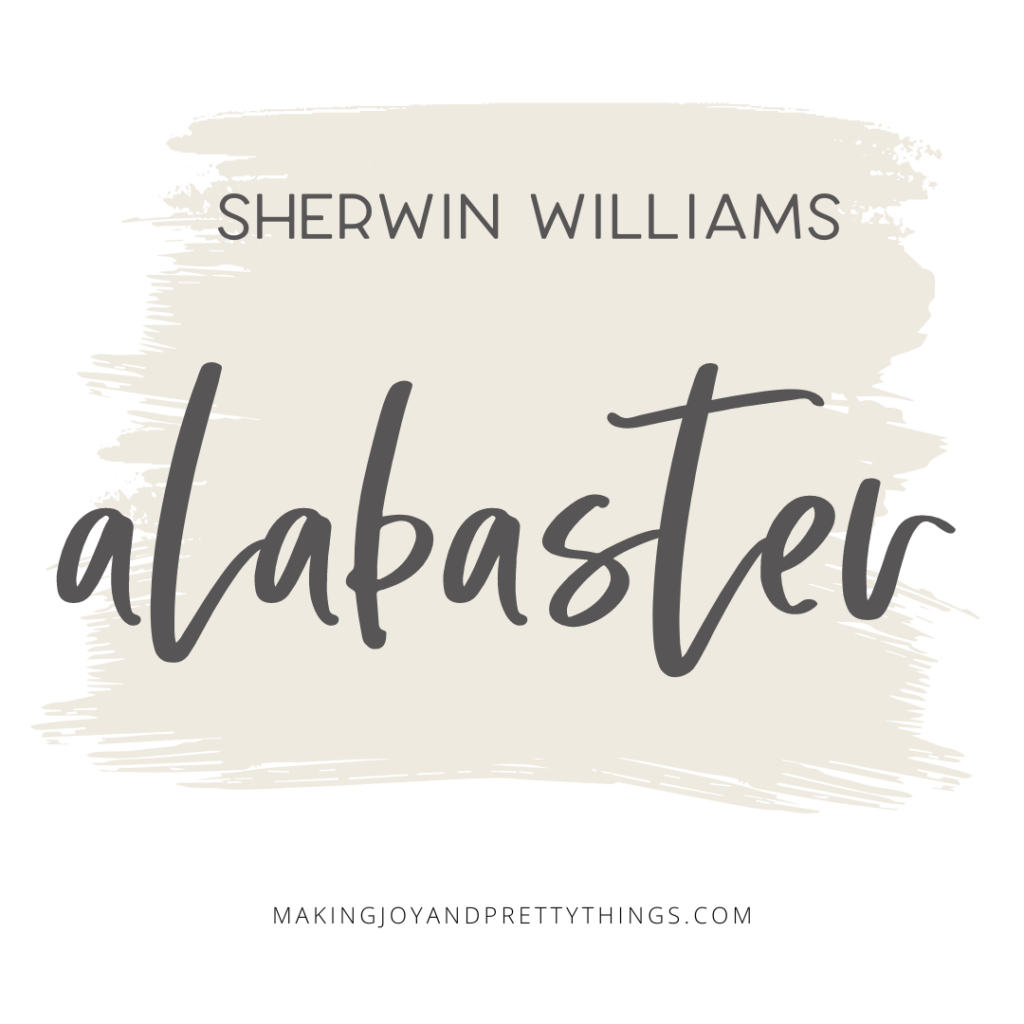 Looking for a perfect creamy white paint color that is not too cool or too warm - check out Sherwin Williams Alabaster