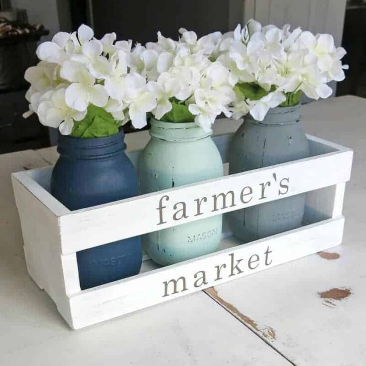 Image for Easy Wooden Crate Craft with Mason Jars