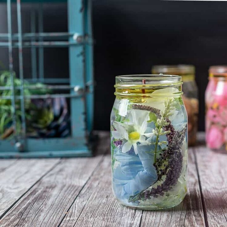 Image for Easy Floral Mason Jar Oil Lamps for Spring