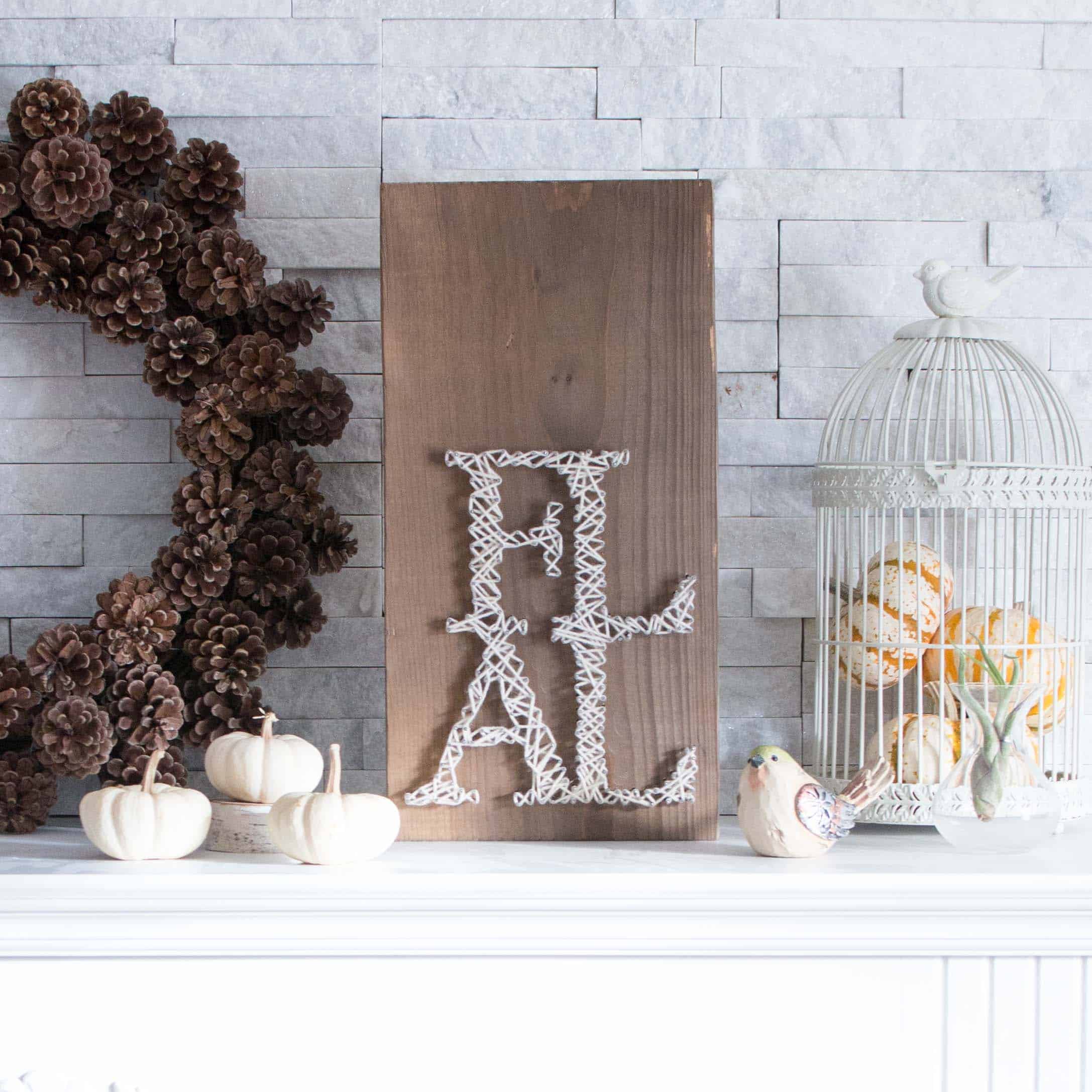 DIY Autumn String Art Tutorial Sustain My Craft Habit 1716 3