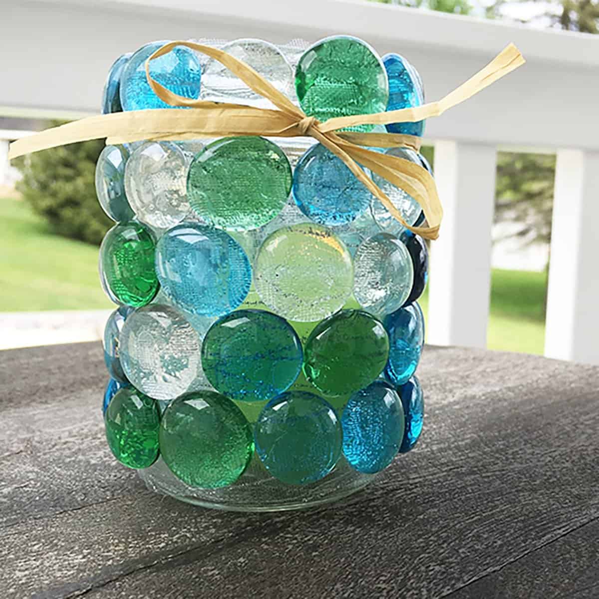 Candle Gems in glass container