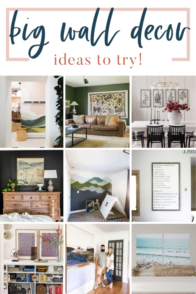 If you are struggling with decorating your large and empty walls, get inspired with these big wall decor ideas!