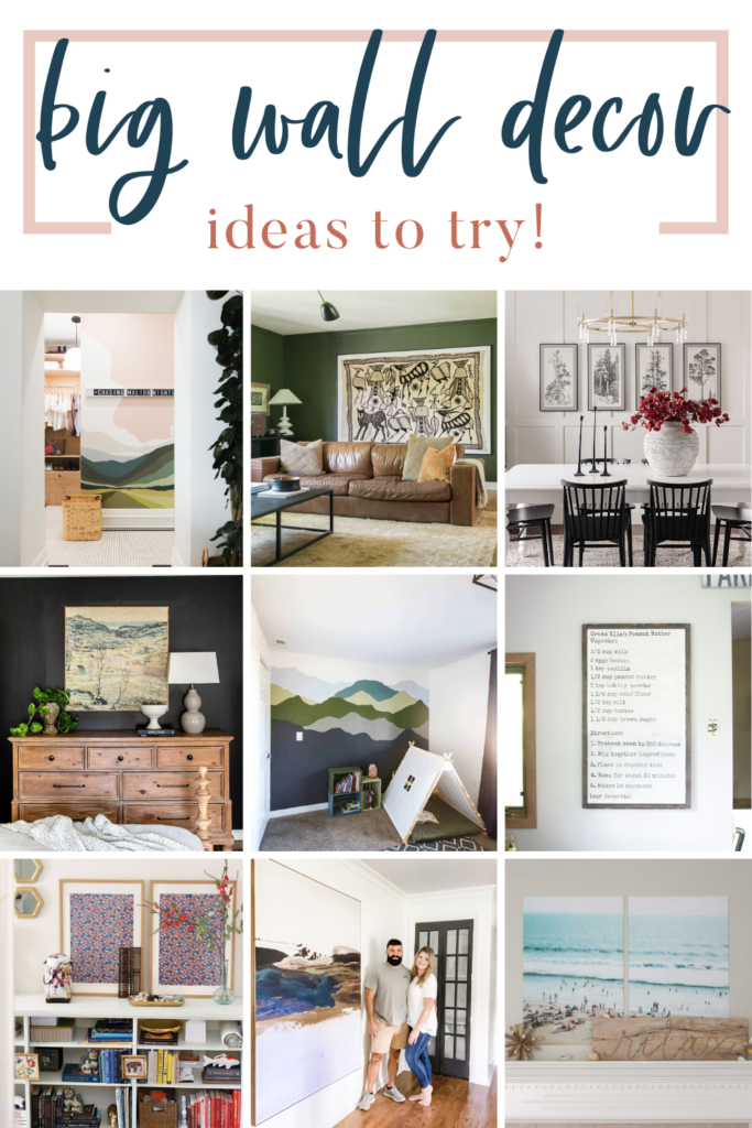 If you are struggling with decorating your large and empty walls, get inspired with these big wall decor ideas! 