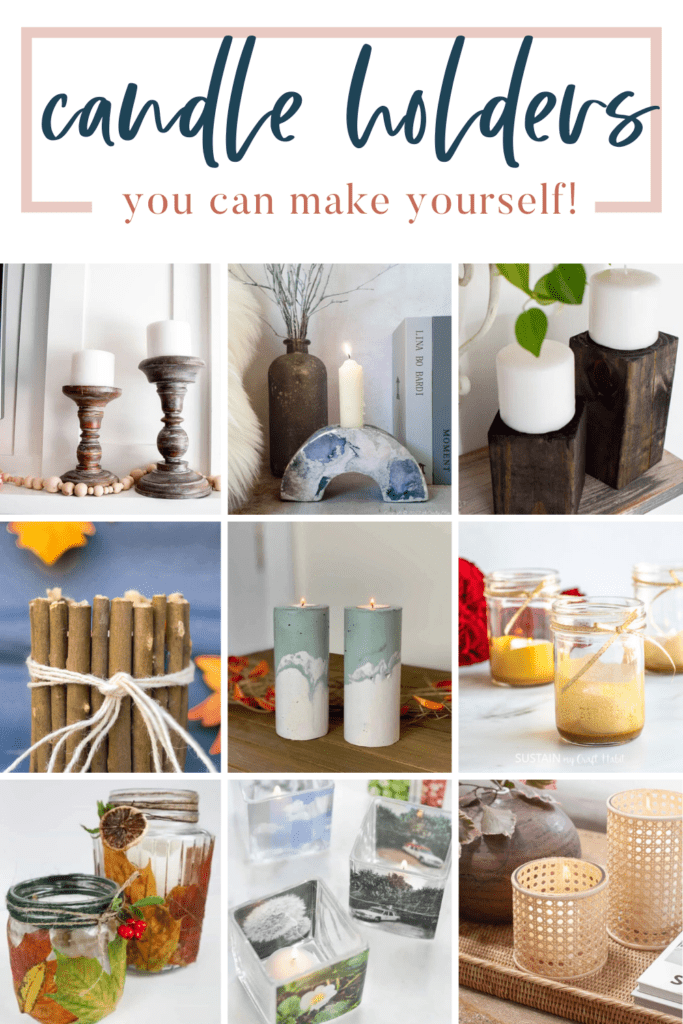 Want to make your own candle holders for your home? Get inspired with these genius DIY candle holder ideas. 
