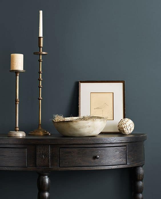 I love this dusty shade of gray green blue from Sherwin Williams called Mount Etna