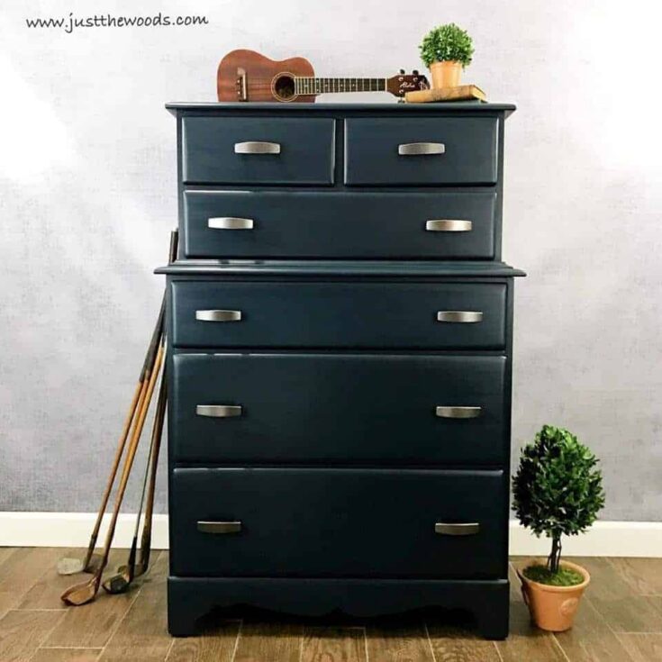 Image for Masculine Painted Blue Navy Dresser