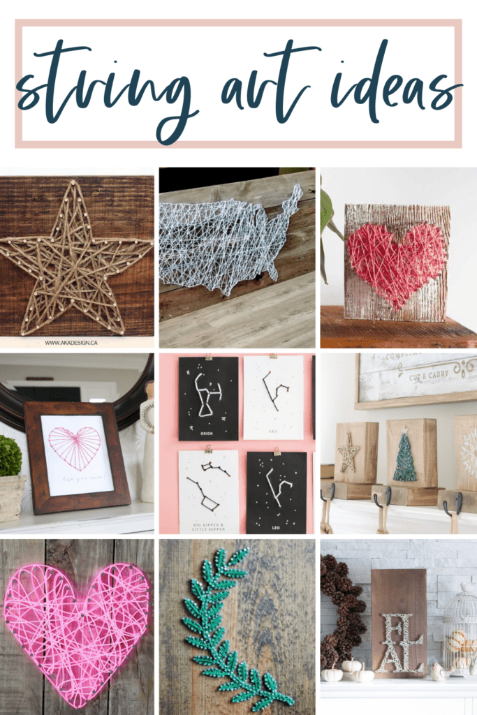 Get inspired with these 29 different easy string art ideas to try! 