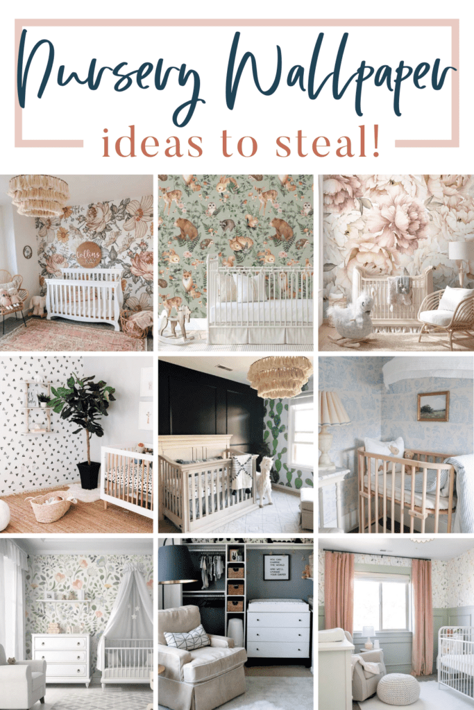 Get inspiration for your nursery design with these gorgeous nursery wallpaper ideas to steal!