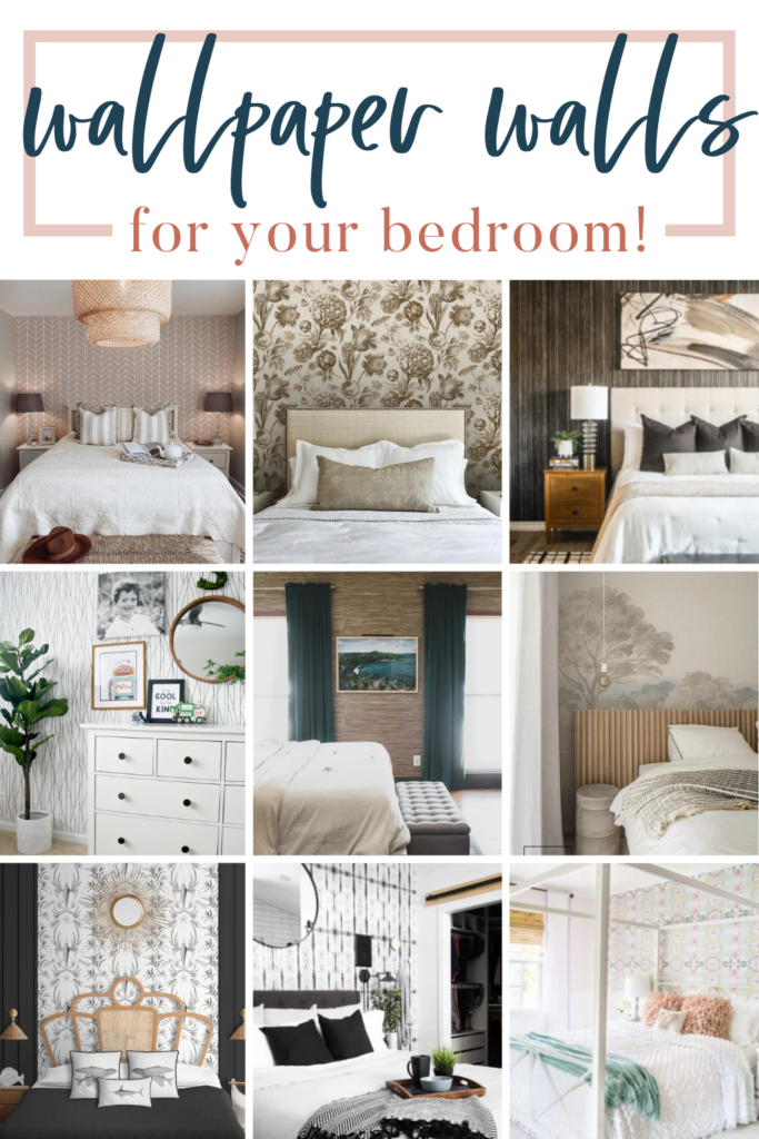 Want to create a better focal point for your bedroom? Add an accent wall with wallpaper! Get inspired with these ideas.