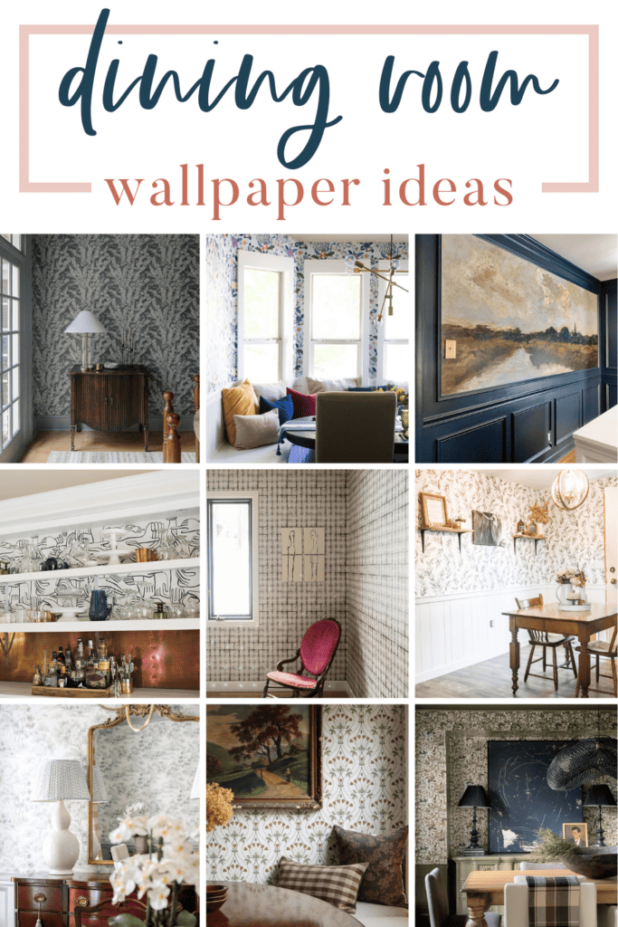 If you're looking for an easy way to update your dining room, give wallpaper a try! Get inspired with these dining room wallpaper ideas.