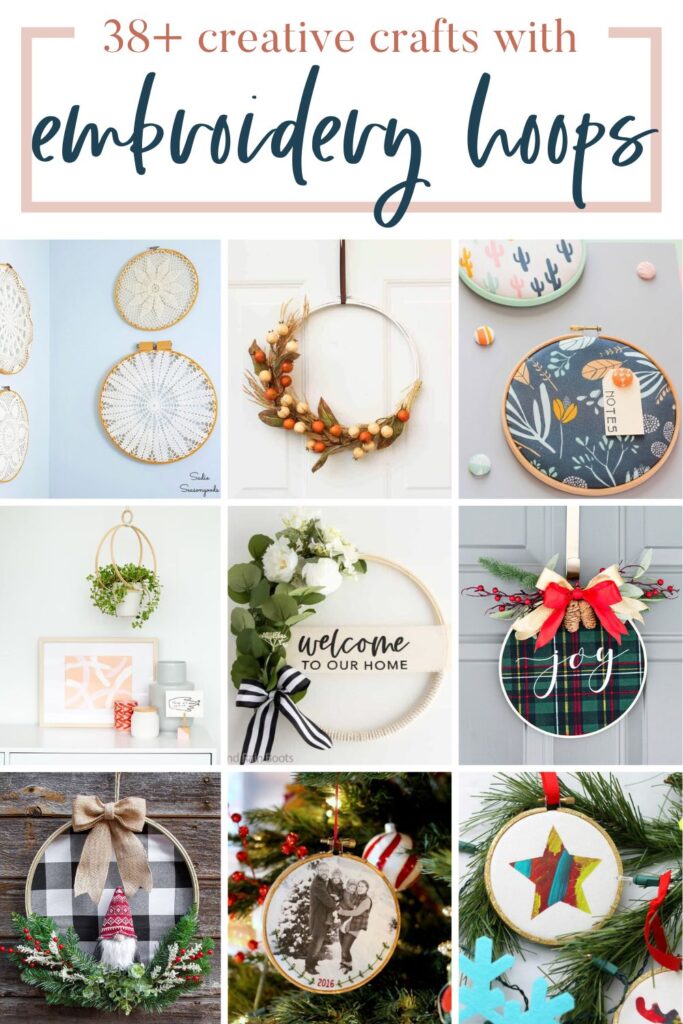 DIY Embroidery Hoop Christmas Ornaments