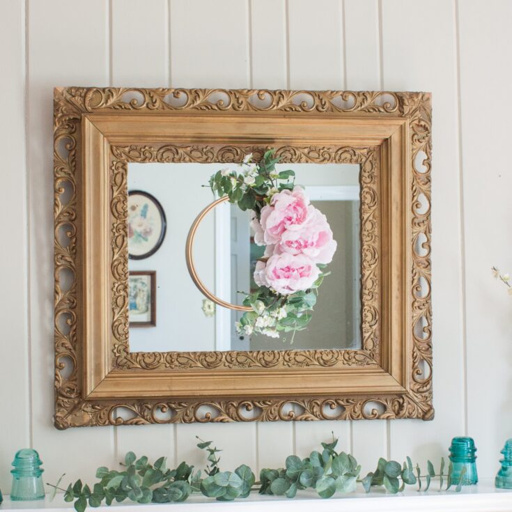 Image for Faux Flower Hoop Wreath