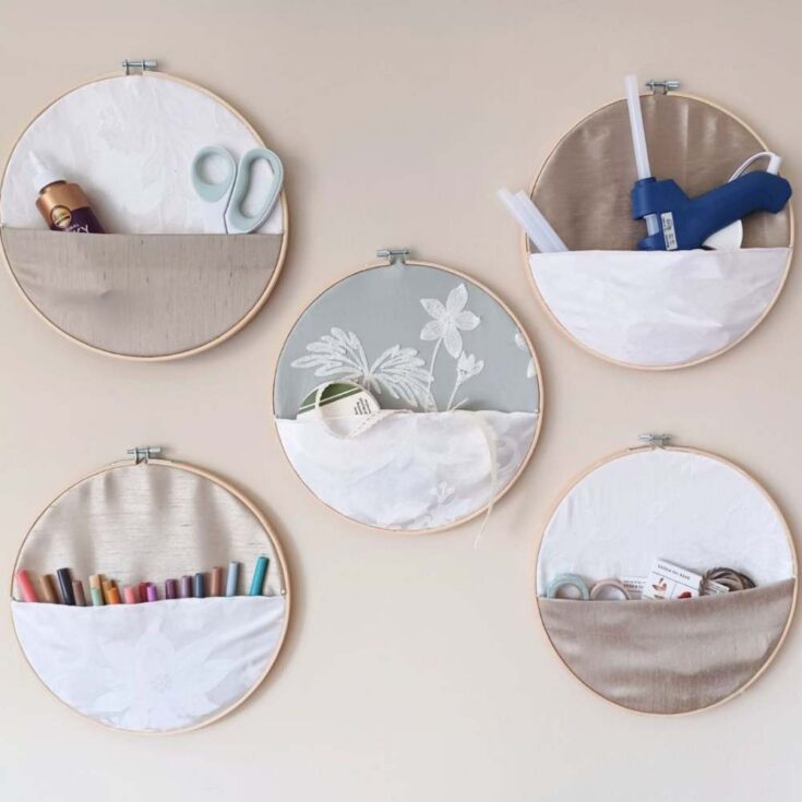 Image for Embroidery Hoop Wall Pocket